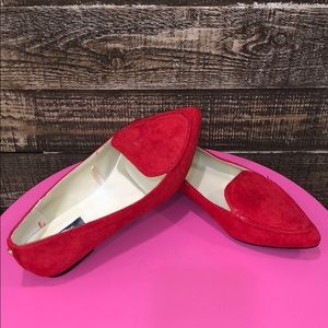 Jones New York cherry red flats sz 5.5